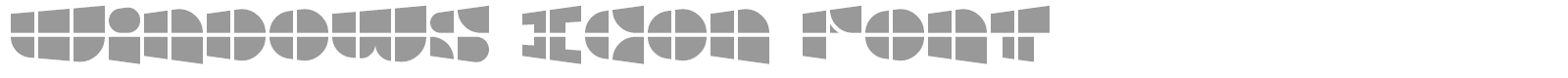 Windows Icon Font font preview